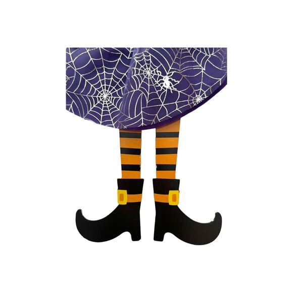 Halloween Witch Wreath Kit, Welcome My Pretties Sign & Ribbons, DIY Craft Bundle - Picture 4 of 8